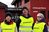 STÅR PÅ: Streikeviljen er på topp blant streikende i Røros e-verk, fastslår (f.v.) Hilde Munkvold, Vidar Moholt og Berit Mestvedthagen.  Røros-streiken startet fredag og kan bli langvarig.
