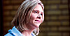 Frp-leder Sylvi Listhaug synes ikke om den store potten som er satt av for å støtte opp om grønn næringsvirksomhet.