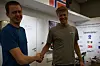 KONKURRENTER: Johan Ledin og Knut Martin Breivik konkurrerte mot hverandre under landskampen mellom Sverige og Norge i Gøteborg.