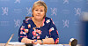 Statsminister Erne Solberg på innspillsmøtet med handelsbransjen.