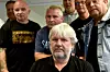 Terje Fenn Samuelsen er forhandlingsleder for Transportarbeiderforbundet når meklingen med NHO Logistikk og Transport om nye tariffavtaler for havnearbeiderne starter tirsdag 16. august. Bak fra venstre. Frode Hurrød Larsen, Pål M. Aanes, Geir Ingebrigtsen, Bjørn Steffensen, Rune Aspaas og Stig Skaug.