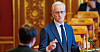 Statsminister Jonas Gahr Støre (Ap) redegjør i Stortinget om regjeringens «plan for Norge». Høyre-leder Ine Marie Eriksen Søreide t.v.
