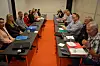 NYE KRAV: Etter et første møte på morgenen i dag satte partene seg sammen igjen i kjelleren hos Kommunenes Sentralfor
bund (KS) tirsdag ettermiddag. Da hadde KS Bedrift levert nye krav, blant annet knyttet til pensjon. Fristen for å komme til enighet går ut ved midnatt natt til torsdag.