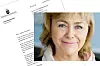 Brevet fra justisminister Beatrice Ask