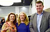 Administrerende direktør i NHO, Kristin Skogen-Lund, arbeids- og sosialminister Anniken Hauglie og LO-leder Hans-Christian Gabrielsen feirer at TBU fyller 50 år.