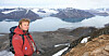 Daværende sjefgeolog i Store Norske, Jørgen Stenvold, lette etter gull ved St.Jonsfjorden på Svalbard. Bildet er tatt i 2008.