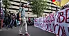 17. mai protesterte elever, organisasjoner og fagforeninger mot utdanningsmyndighetenes suspensjon av Rosa Maria Dell’Aria.