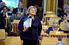 Statsminister Erna Solberg slår tilbake mot Gerd Kristiansen i striden rundt arbeidsmiljøloven.