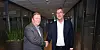 Forhandlingslederne til LO Stat og Spekter, Eivind Gran (t.v.) og Bjørn Skrattegård, har undertegnet den nye hovedavtalen i dag.