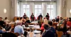 HISTORIELÆRERE: Rundt 50 historielærere fra hele landet samlet i lokalene til Fritt Ord i Oslo. Temaet er 22. juli i undervisninga i skolen.