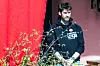 Emil Moum-Rõnneborg fr IF Metalls ungdomsutvalg holdt en engasjert tale.