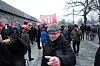FORNØYD LEDER: Svein Åge Samuelsen, leder av LO i Trondheim, var veldig fornøyd med oppmøtet.