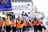 Norsk Sjømannsforbund er representert i toget.