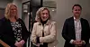 LO Stat-leder ELisabeth Steen (t.v.), statsråd Karianne Tung og riksmekler Mats W. Ruland kunne glede seg over å ha unngått streik i staten.