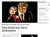 FIENDEBILDER: «Satan er personifisert ved alle de som fremmer politisk islam, enten de er muslimer eller ikkemuslimer», skriver SIAN på sine hjemmesider. Her illustrert med bilder av Erna Solberg og den jødiske finansmannen George Soros. Soros er et av de fremste hatobjektene til høyreradikale aktører internasjonalt.