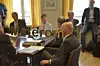 STORE DELEGASJONER: Det ble fullt i lokalene hos Riksmekleren da partene møttes i 2012.