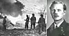 Et tysk ammunisjonslager satt i brann under Måløyraidet 27. desember 1941. Av 576 allierte soldater deltar 33 nordmenn, hvorav en 21 år gammel Rubin Langmo. (Arkiv).