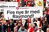 POLITISKE PAROLER: Eksempel på at valgkampparoler absolutt er innafor på Youngstorget i Oslo under fjorårets 1. mai markering.