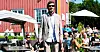 FESTIVALSJEFEN: En fornøyd Jan Lange alias Søppelmann Jansson, 60 år og noen dager.