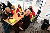 VARM MAT: Hver dag serveres frokost, lunsj og middag i Streikens hus ved Nationaltheatret til streikevaktene ved de fire kulturinstitusjonene i Oslo som er i streik.