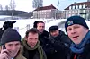 I SALONGEN: Peder Kjøs, Bjørnar Olsen, Rune Soløy, Bjarne Træen og Bjørn Halvorsen i Salongörkesteret spilte inn plate i Bredtveit fengsel en vinterkveld i 2013.
