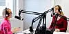 Mina Gerhardsen i studio med Rikke Jeppson