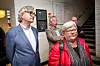 PÅ VEI INN: Forhandlingslederne (fra venstre) Petter Aaslestad (Unio Stat), Pål N. Arnesen (YS Stat) og Tone Rønoldtangen (LO Stat).