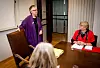 NY RUNDE: Også i 2012 gikk statsoppgjøret til mekling.  Daværende riksmekler, Kari Gjesteby (til venstre) måtte konstatere at Tone Rønoldtangen i LO Stat, og to av de andre hovedsammenslutningene, brøt og gikk ut i streik.