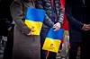 UKRAINA: Fellesforbundet-leiar Jørn Eggum oppfordra til å vise solidaritet med ukrainarane, og å gi pengar til innsamlingsaksjonen for Norsk Folkehjelp.