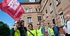 PENSJONSKAMP: De streikende ved sykehusene ble stoppet av tvungen lønnsnemnd, men vant fram med kravet sitt i Rikslønnsnemnda.