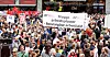 Det var rekordoppslutning om 1.mai-toget i Oslo i 2019. 10.600 personer var med på markeringen.