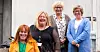 FORNØYD MED OPPGJØRET: Tillitsvalgt Ruby Castellanos (f.v), Hege Voldsdal, Elisabeth Hagelsteen og Ragnhild Stende ved Arbeids- og Velferdsdirektoratet i Oslo (Nav).