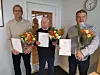 Fra venstre: Leif Martin Juliussen, Georg Reidar Spilde og Lars Johnny Ekren (Klubbleder) og Birger Nesse (ikke i bildet)