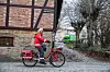 Trives på sykkelen: Torill Thorbjørnsrød er fornøyd med årets tariffoppgjør.