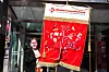 Tommy Søberg, fylkesleder i Oslo og Akershus SL med forbundets nye fane.