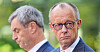 Tysklands forbundskansler Friedrich Merz sammen med blant annet CSU-leder Markus Söder.