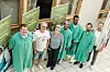 Fra venstre: Tillitsvalgt Erik Kristofferstuen, klubbleder Vidar Bekkevold, avdelingsleder Siv Anita Ringvold, industrirenholderne Huu Nguyen Ut og Aron Tsehaye Kifleyesus, tillitsvalgt Espen Lundsten og konserntillitsvalgt Kennet Johansen.