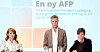 LO-leder Kine Asper Vistnes (t.v) sammen med Fellesforbundets leder Christian Justnes og Fagforbundets leder Helene Harsvik Skeibrok (t.h).
