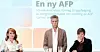 LO-leder Kine Asper Vistnes (t.v) sammen med Fellesforbundets leder Christian Justnes og Fagforbundets leder Helene Harsvik Skeibrok (t.h).