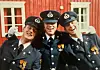 Tre glade gutter ved oppstart på Luftkrigsskolen i Trondheim i 1987. F.v. Geir Jensås (som døde i 2017), Øyvind Berg og Staale.