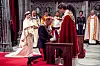 Som sin far valgte kong Harald å la seg signe til kongegjerningen. Sammen med dronning Sonja ble han signet i Nidaros Domkirke søndag 23. juni 1991 av biskop Finn Wagle.