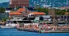 Det kan bli trangt om plassen når alle i Oslo vil kjøle seg ned i varmen, som her på Sørenga. Bildet er fra i fjor.