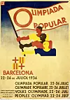PLANEN: Plakat for det planlagte Folke-OL i Barcelona i 1936.