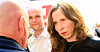 Justisminister Astri Aas-Hansen i samtale med LOs nestleder Are Tomasgard.