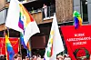 Alle LO-forbunds mor Arbeidsmandsforbundet var ute og luftet fana si.