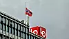 LO sørger over tapet av kong Harald. Fredag ble det flagget på halv stang på taklet av Folkets hus på Youngstorget.
