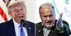 Generalsekretær Raymond Johansen i Norsk Folkehjelp (til høyre) lar seg ikke diktere av USAs president Donald Trump.
