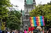 Trondheim pride: Foran Nidarosdomen