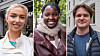 Celine Øien (venstre), Esther (midten) og Fredrik Tronslin (høyre)
