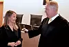 Advokatene Ida Thue og Nicolay Skarning